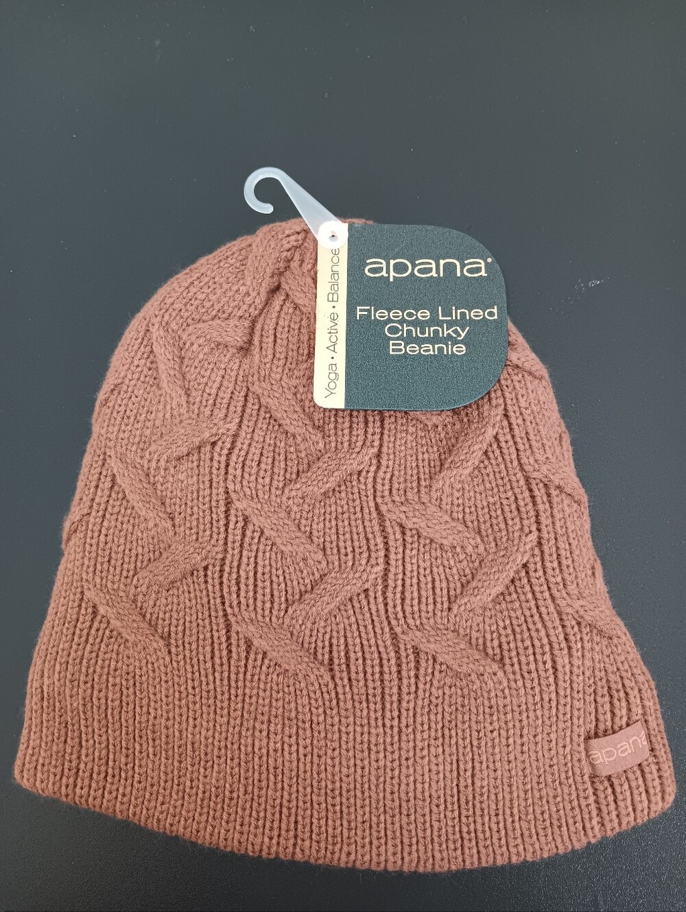 Apana Chunky Fleece-Lined Beanie - New With Tag. Super Soft!